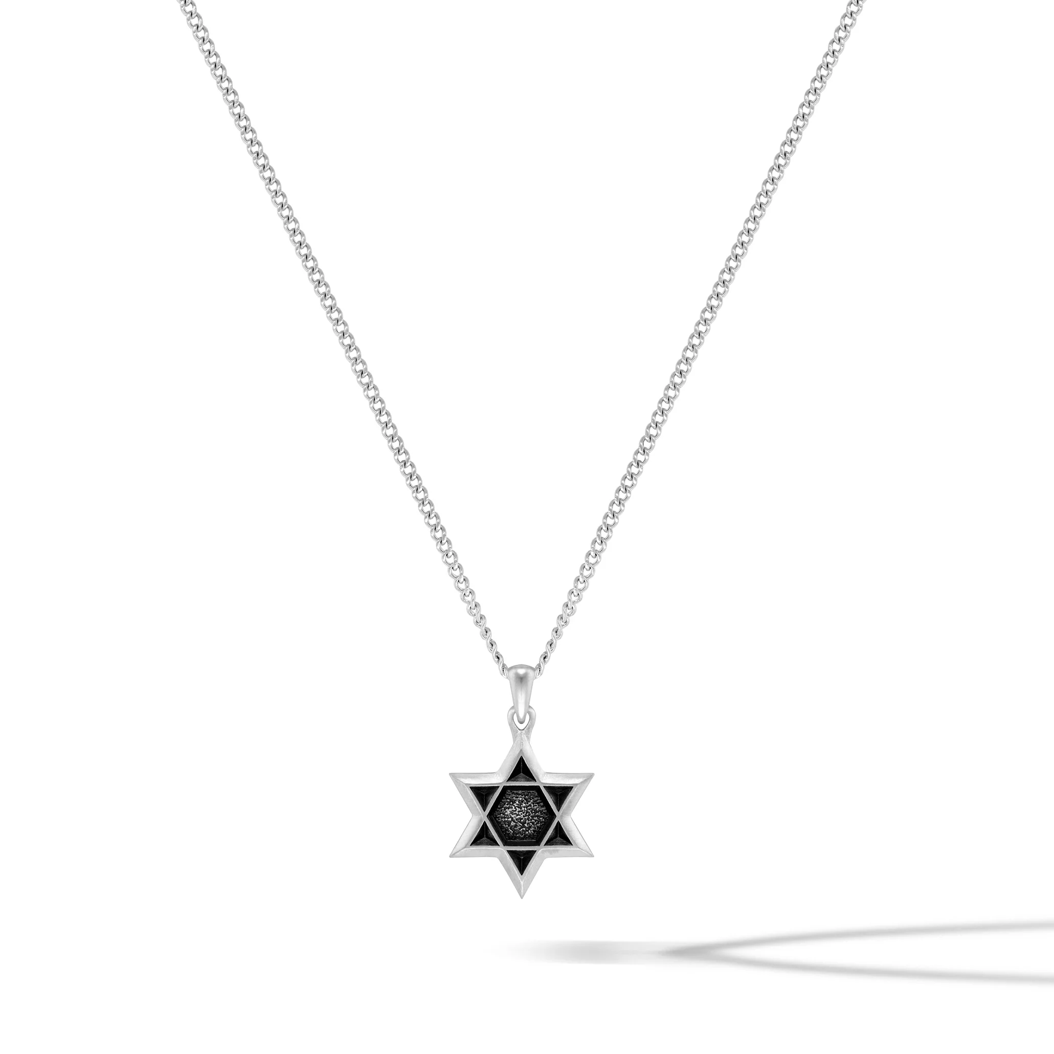 Star Of David Pendant - Silver - Image 12