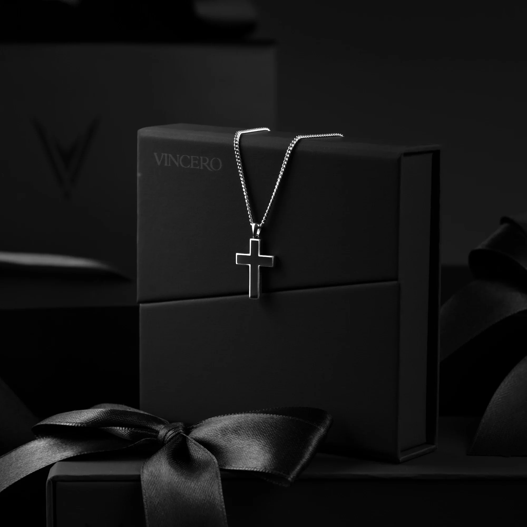 Stone Cross (Large) - Black Onyx - Image 6