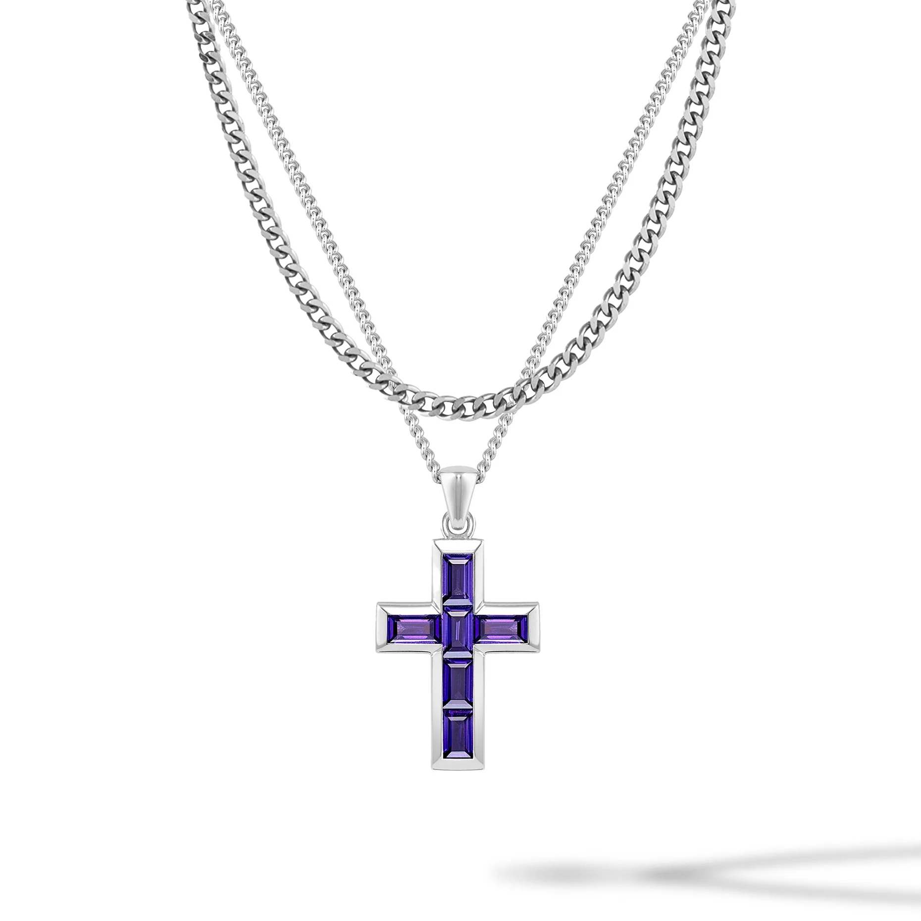 Stone Cross Set - Amethyst Set