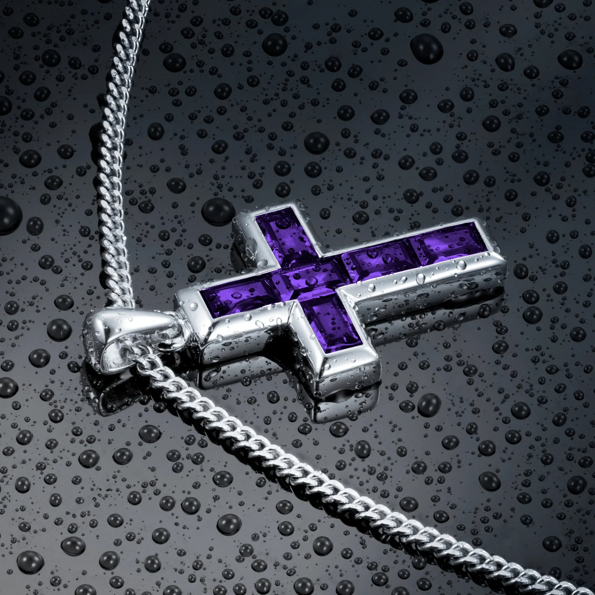 Stone Cross Set - Amethyst Set - Image 6