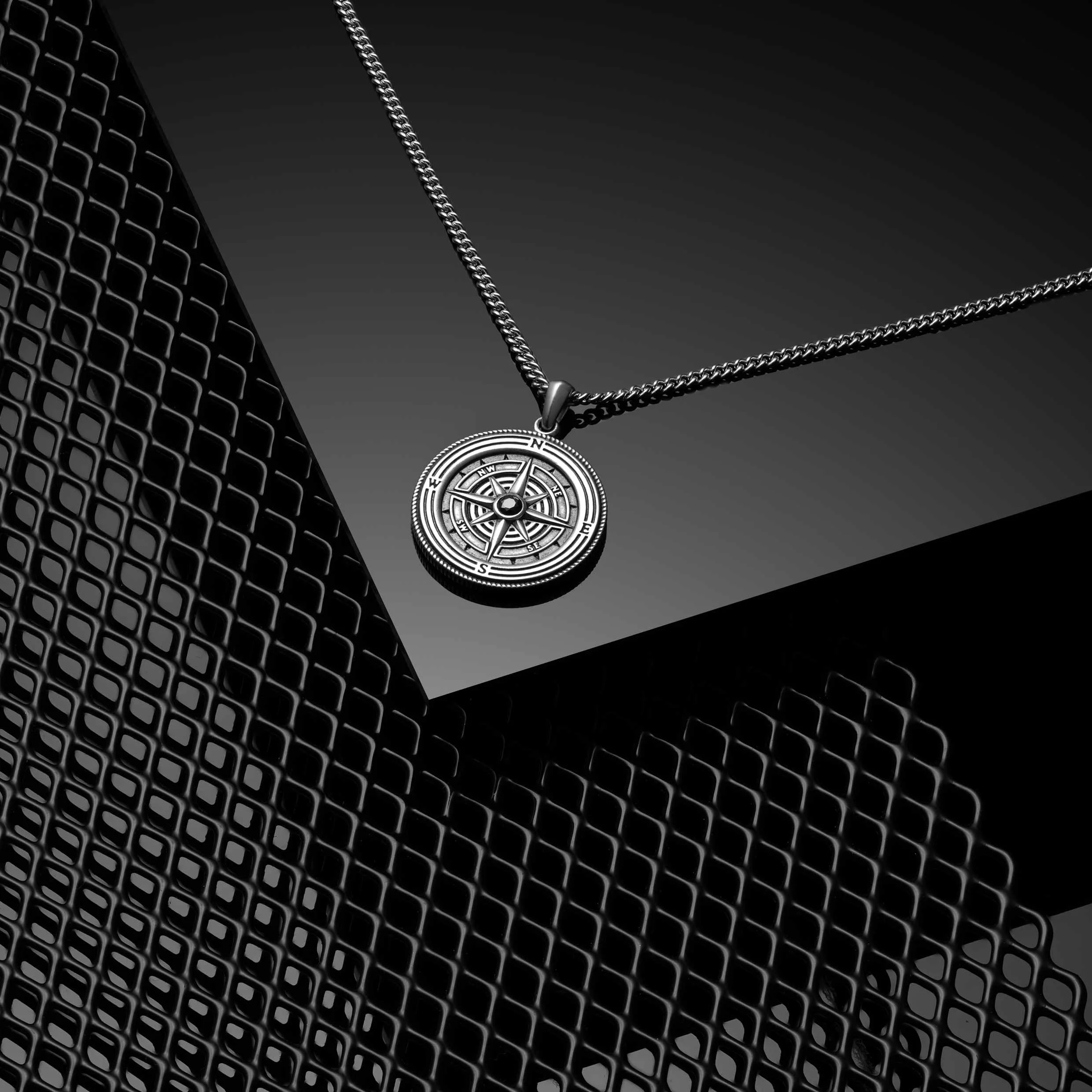 Compass Pendant - Sterling Silver - Image 3