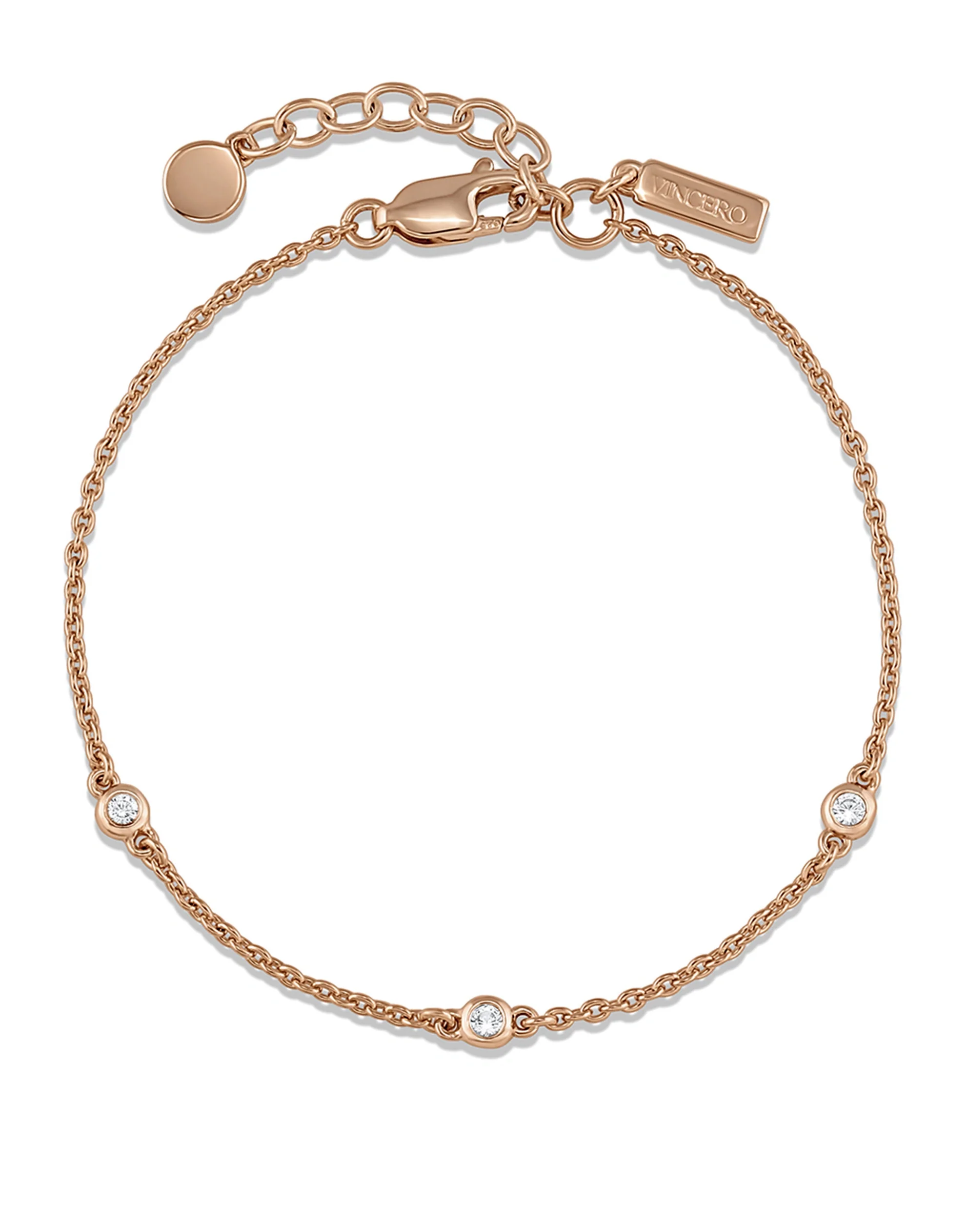 The Sapphire Trio Bracelet - Rose Gold - Image 3