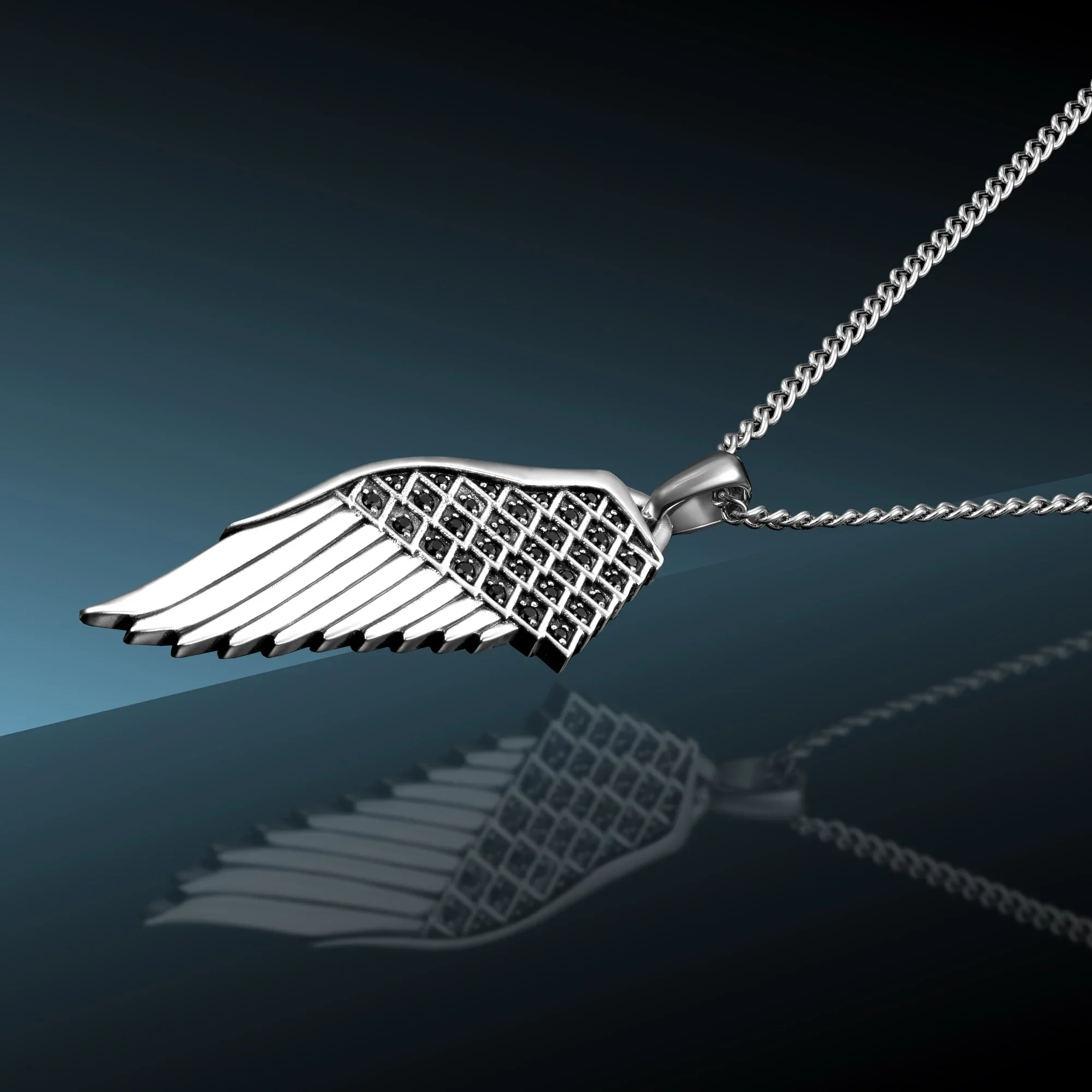 Unshakeable: Wings Pendant - Sterling Silver - Image 3
