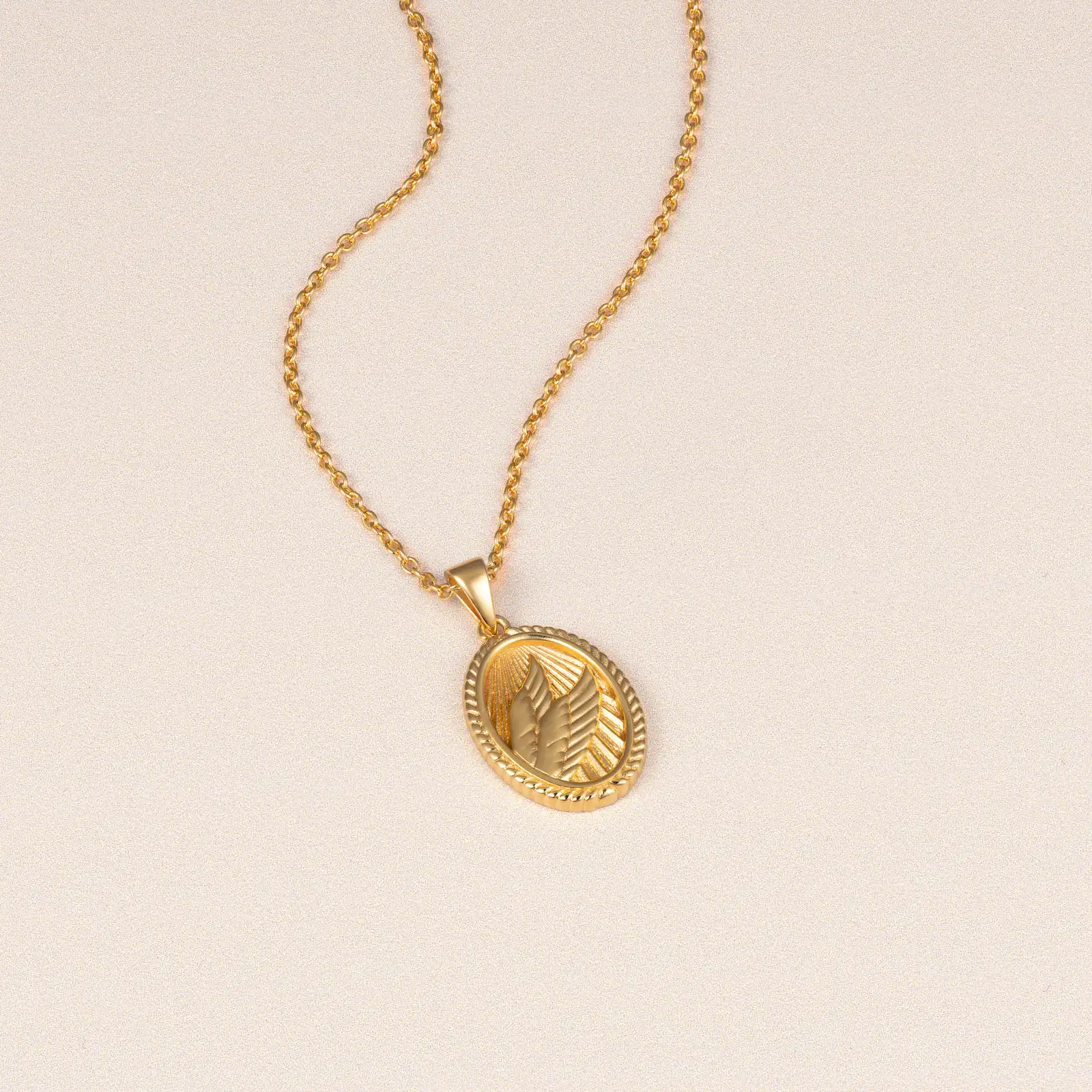 Victory: Wings Necklace - Gold - Image 3