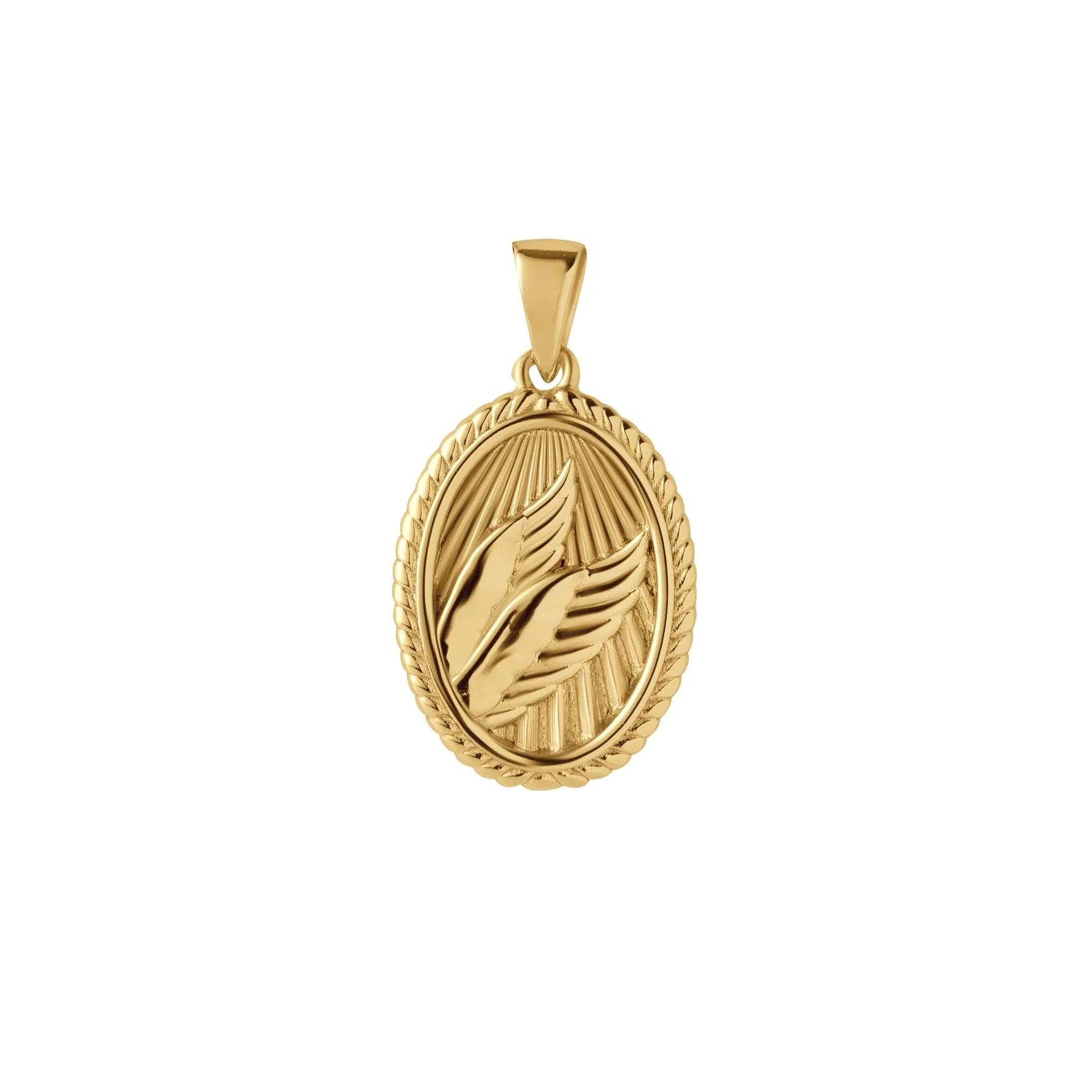 Victory: Wings Necklace - Gold - Image 5