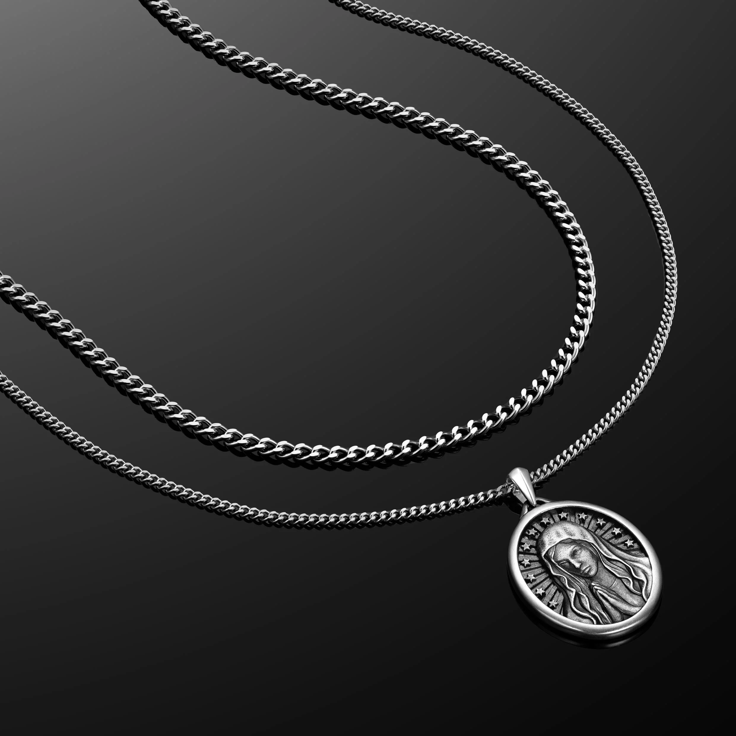 Virgin Mary Pendant - Sterling Silver - Image 11