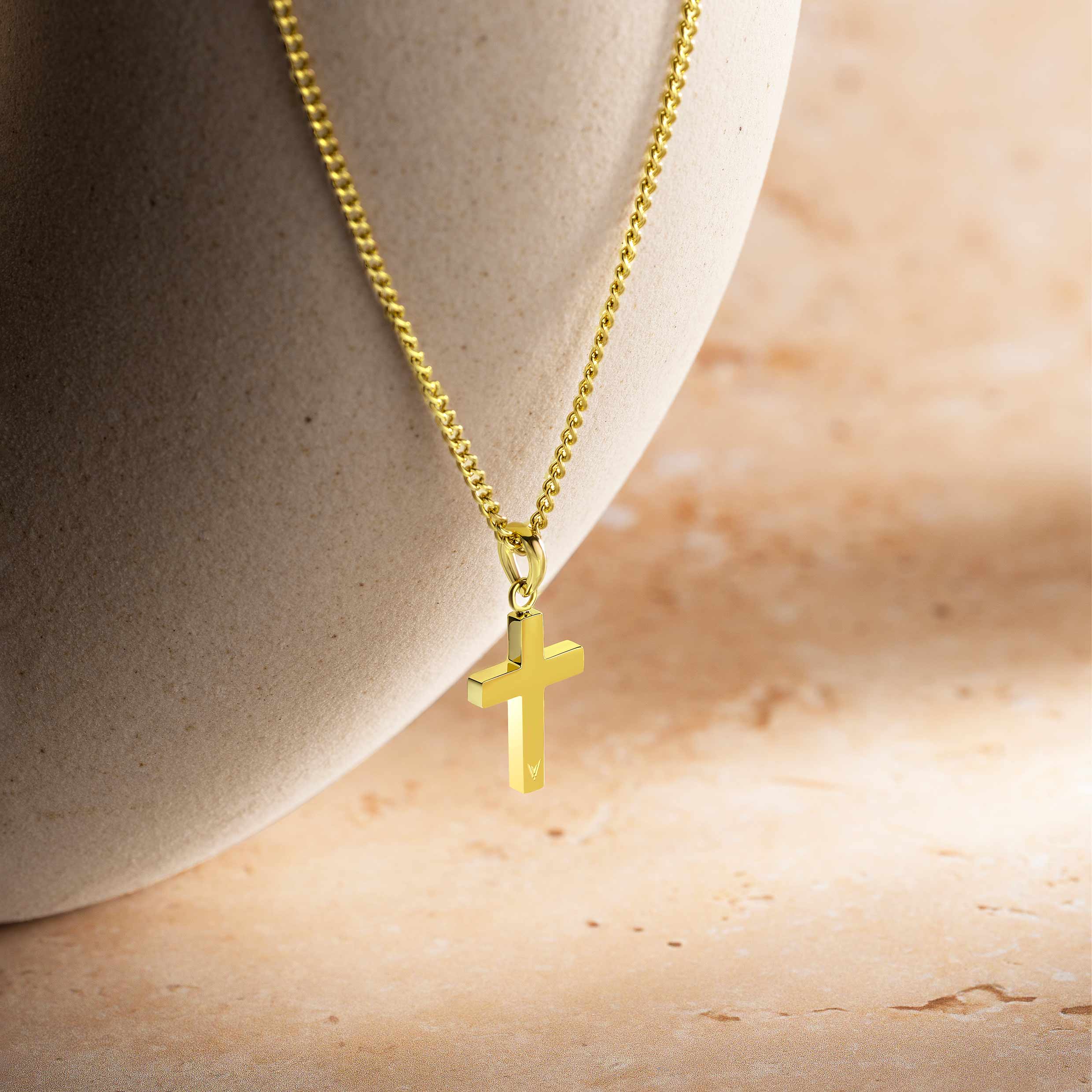 Petite Cross - 14K Gold - Image 4