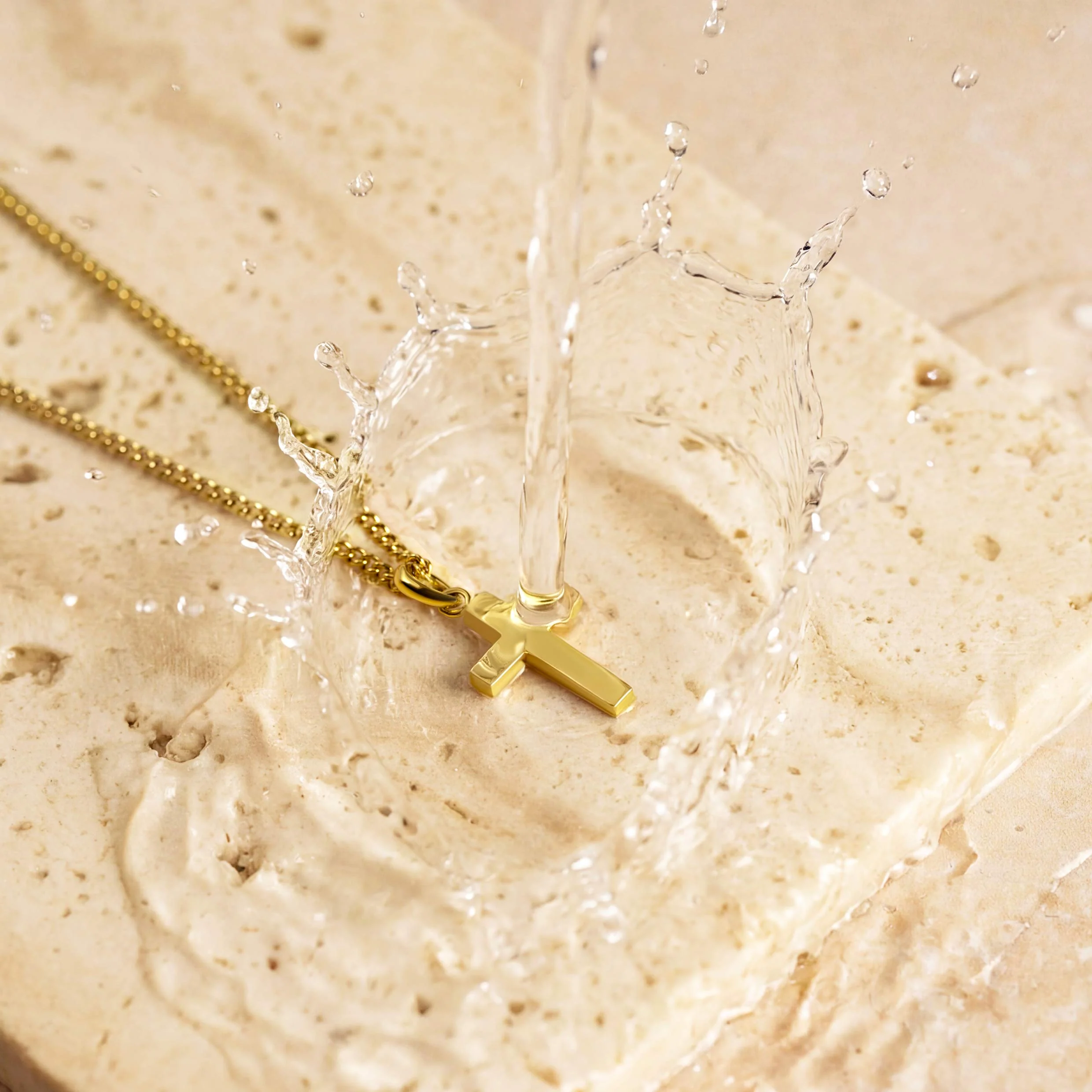 Petite Cross - 14K Gold - Image 5